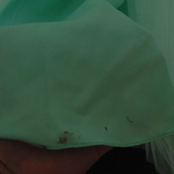 SHERRI HILL Gown/Dress, 16, Mint Green, Rhinestone/Beaded Bodice, Layered Tulle - Picture 13 of 14